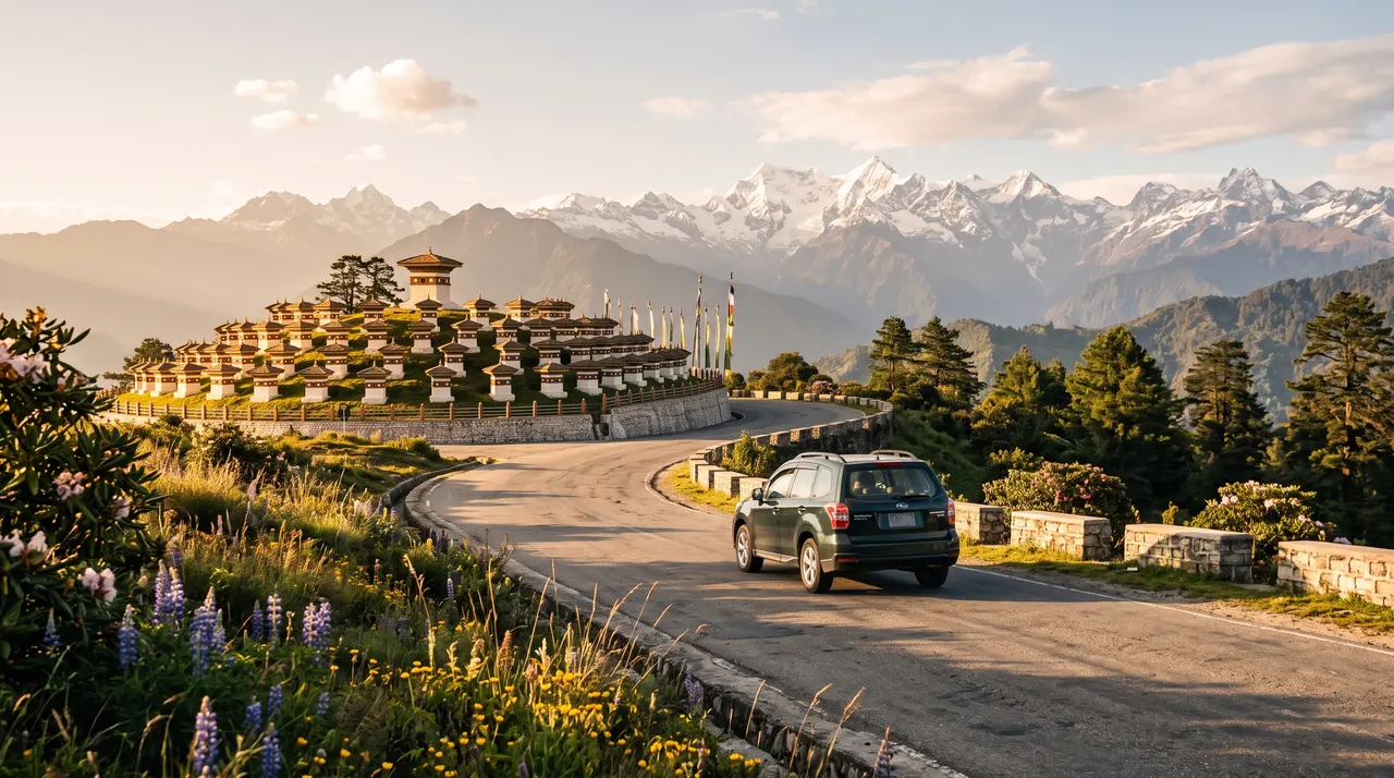 Driving in Bhutan