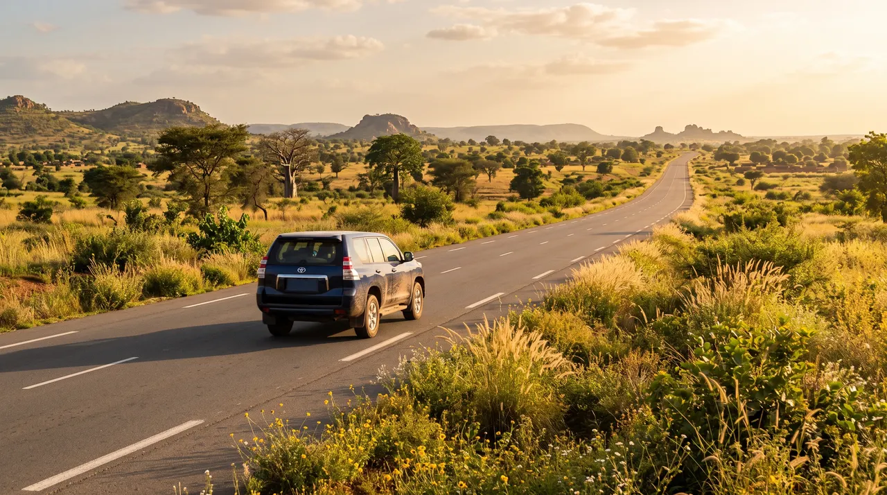 Driving in Burkina Faso
