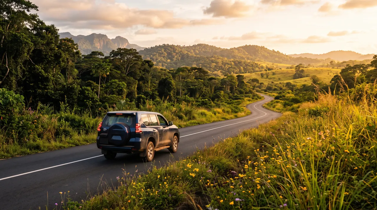 Driving in Gabon