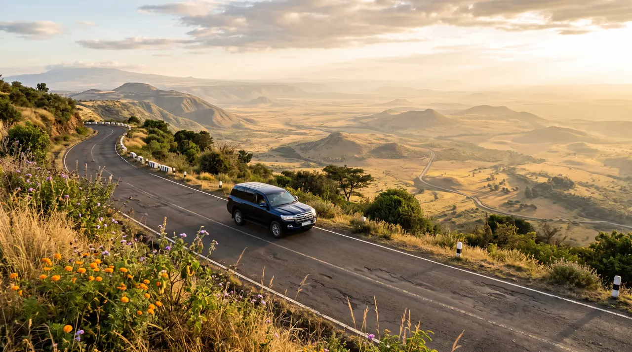 Driving in Kenya