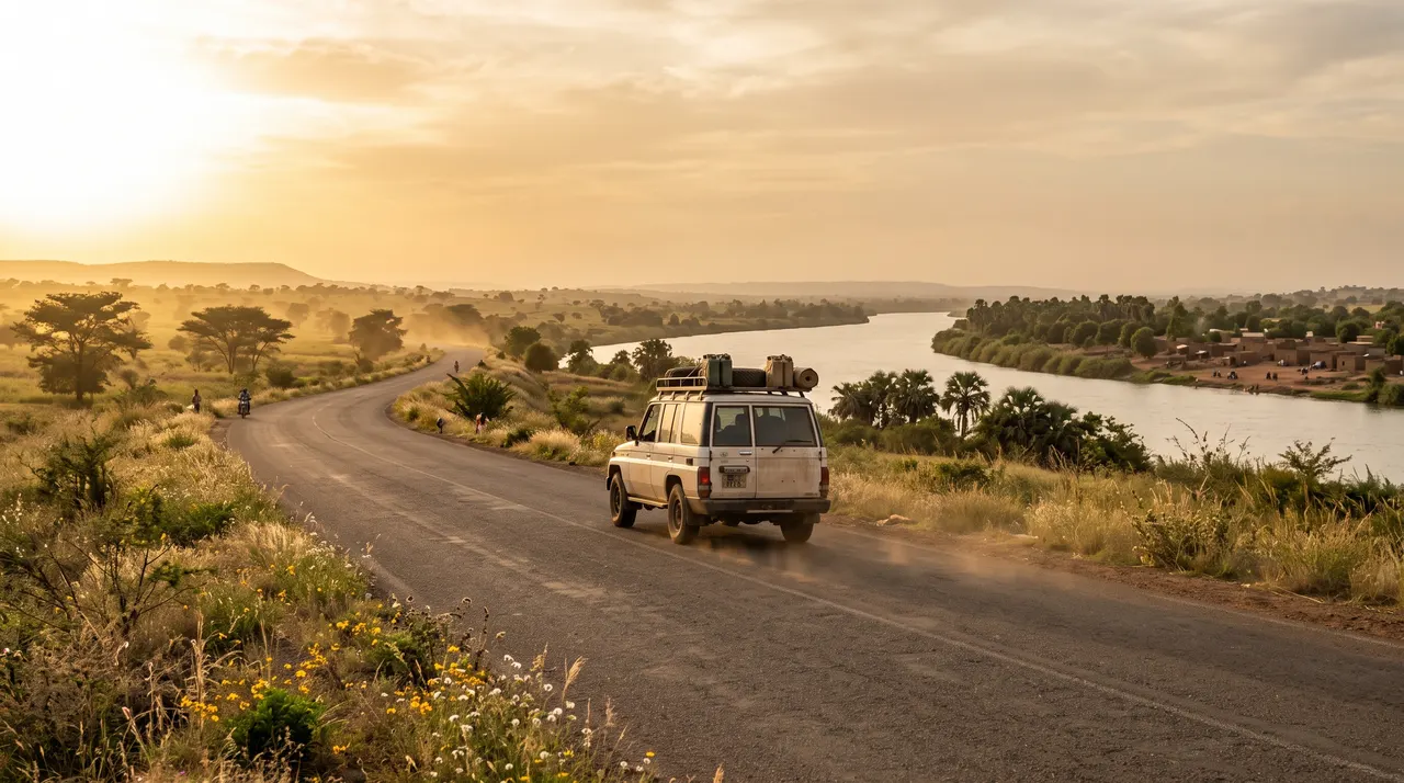 Driving in Mali