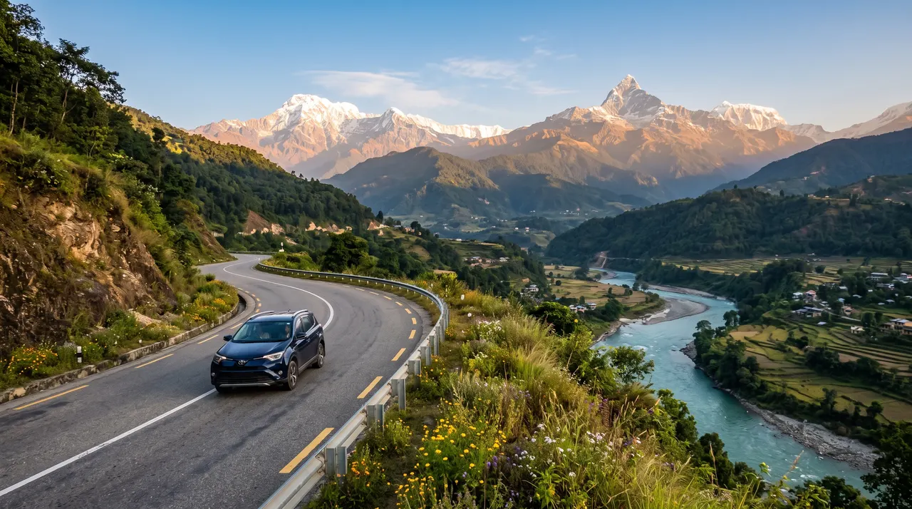 Driving in Nepal