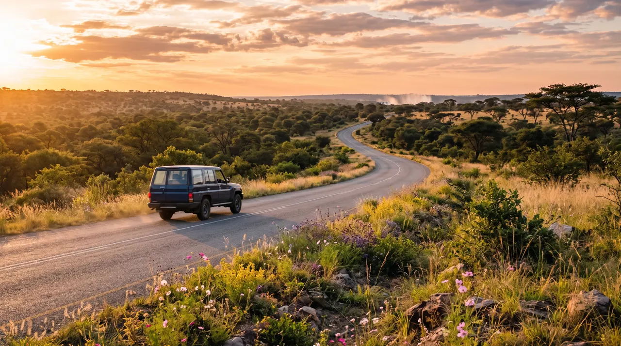 Driving in Zambia